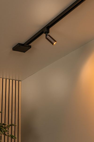 Lucide TRACK RITMO Track spot - 1-circuit Track lighting system - 1xGU10/MR11 - Coffee (Extension)